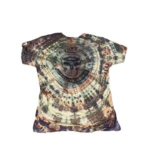 5.11‎ Tactical Shirt XL Tie Dye Coffee Then Conquer Graphic Tee Handmade Skull